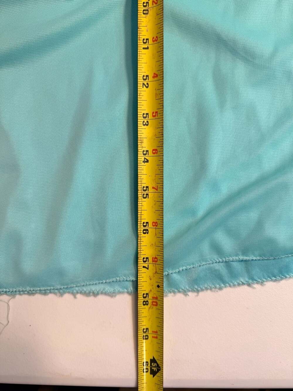 David's Bridal Spa Blue Lace Chiffon Sleeveless Floor Length Bridesmaid Dress - Picture 5 of 5